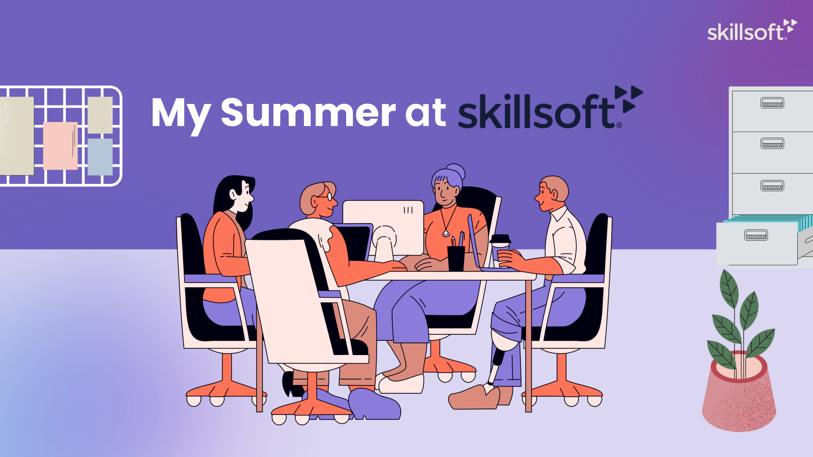 Skillsoft internship presentation slide